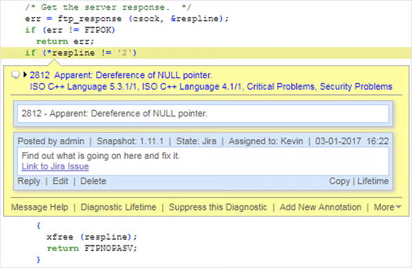 Jira Integration with Helix QAC