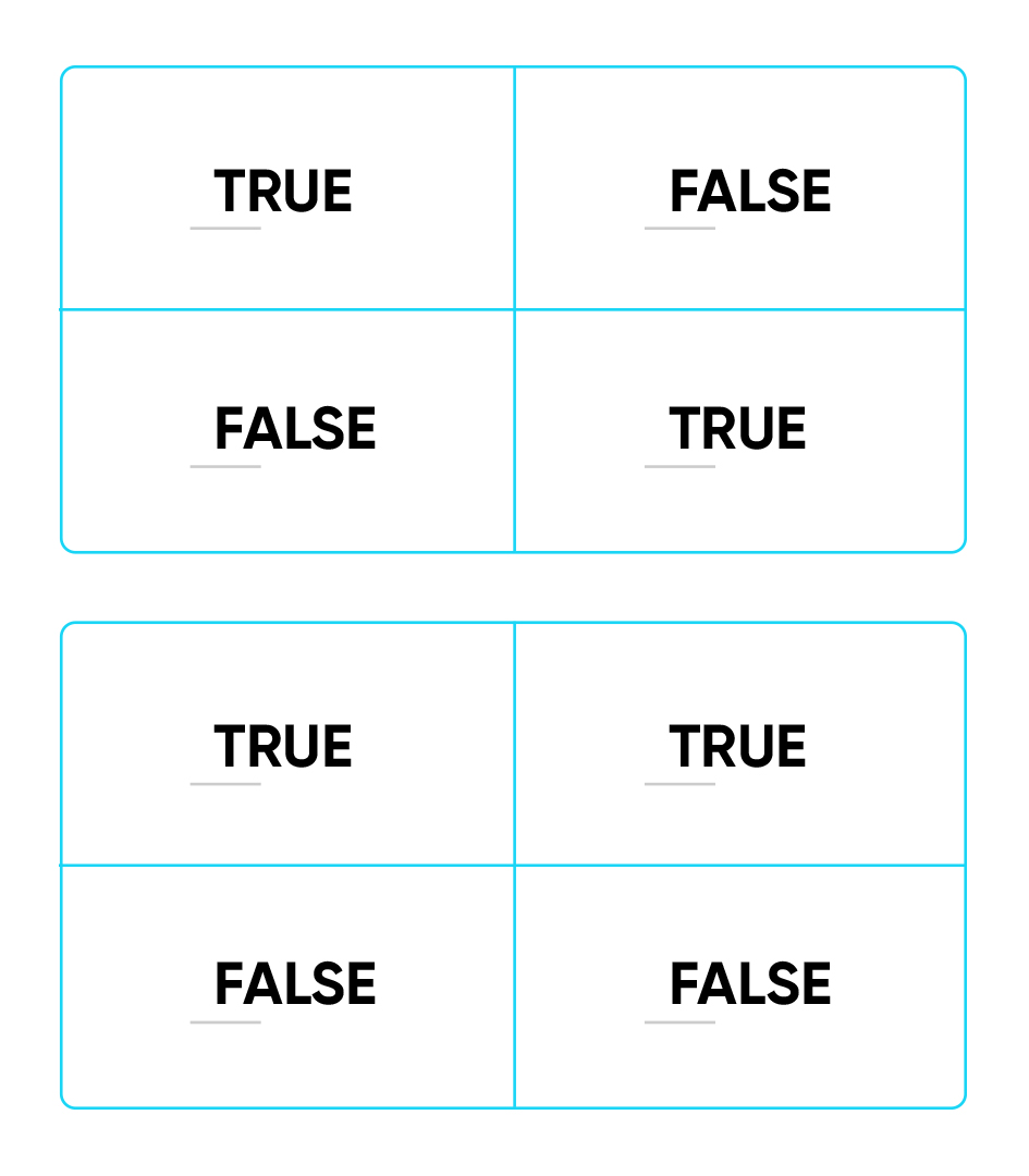 true false double