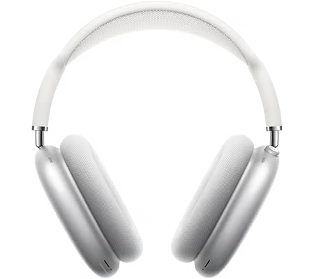 White Apple AirPods Max headphones.