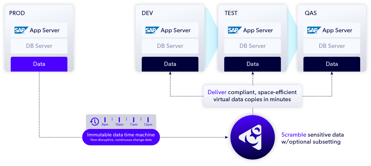 Diagram of a SAP-centric environment workflow