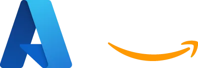 Microsoft Azure and Amazon AWS logos.